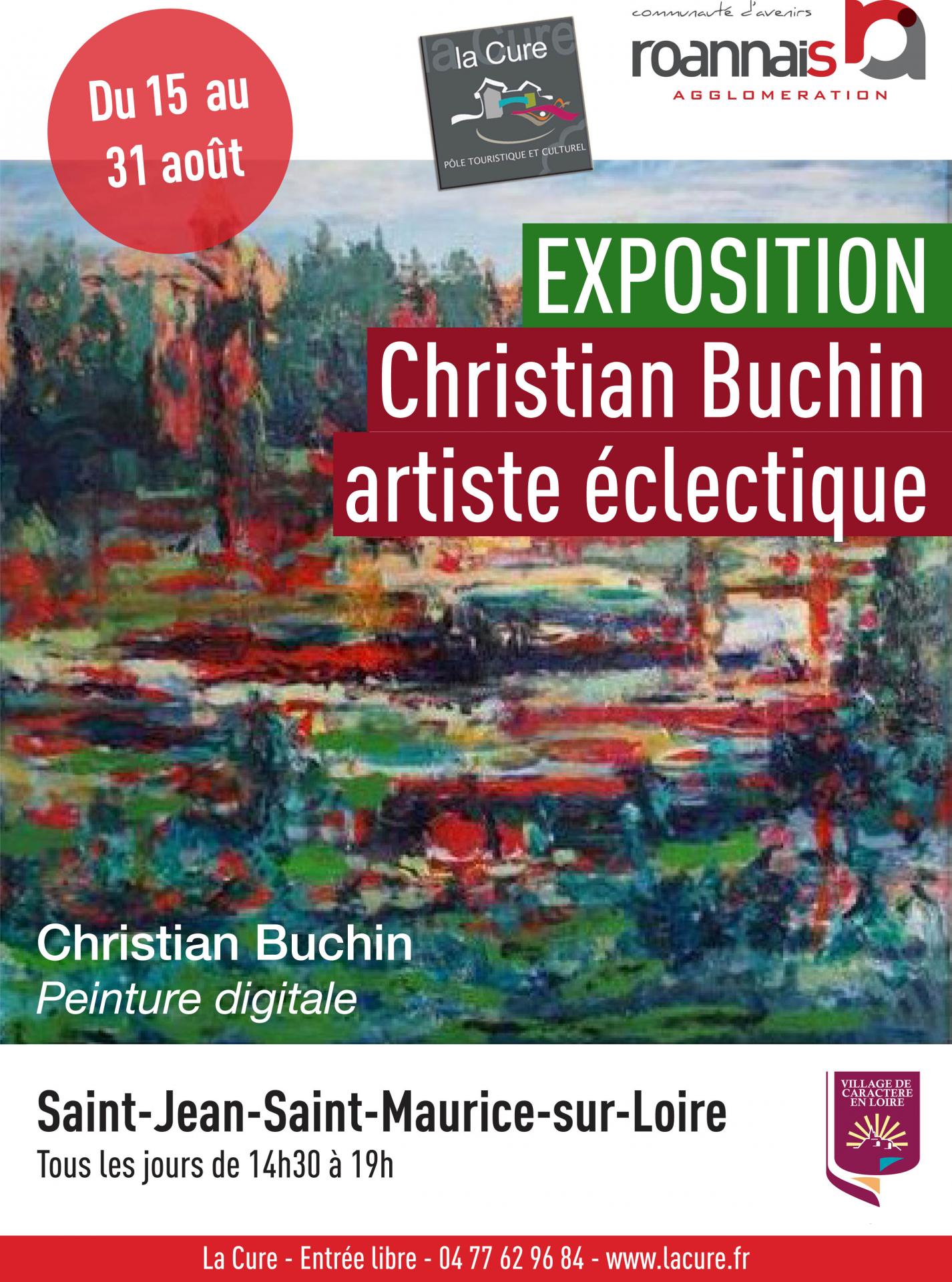 Affiche expo saint jean saint maurice christian buchin